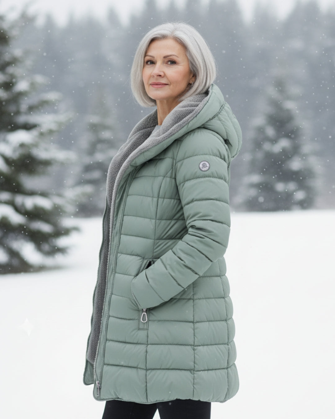 Puffer Jacket with Warm Lining