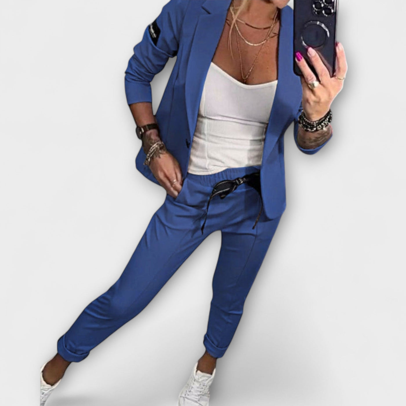 Emma™ | Elegant Set of Top, Jacket, and Trousers