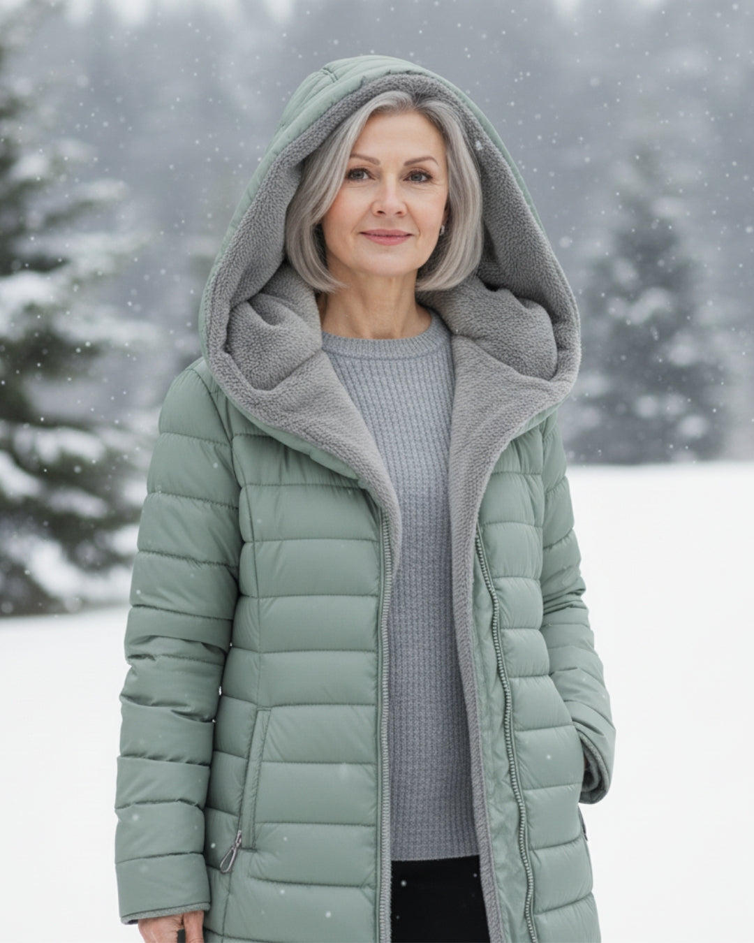Puffer Jacket with Warm Lining
