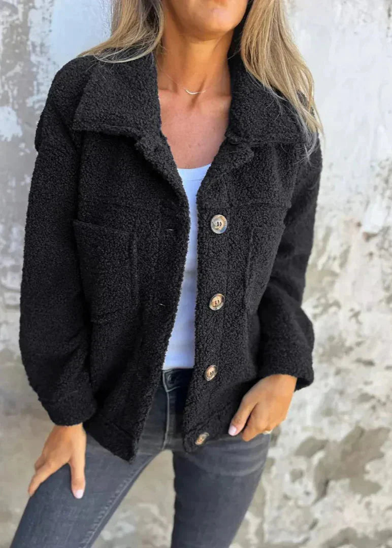 Emma™ - Soft fleece jacket with buttons
