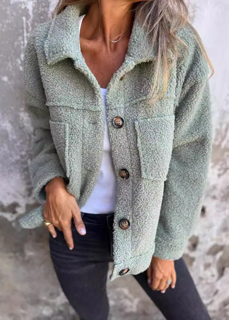 Emma™ - Soft fleece jacket with buttons