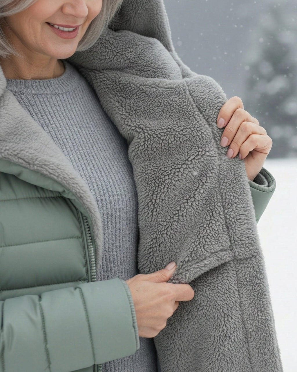 Elena – Gewatteerde winterjas met capuchon