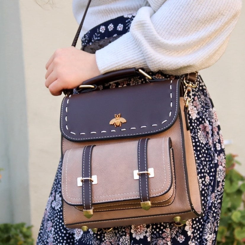 Beatrice | Vintage 2-in-1 Shoulder Backpack