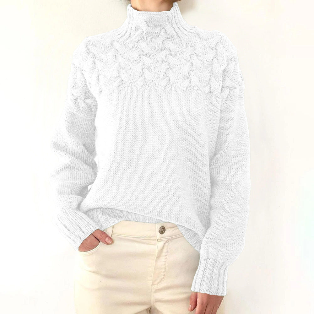 Andrea | Cozy Turtleneck Knit Sweater